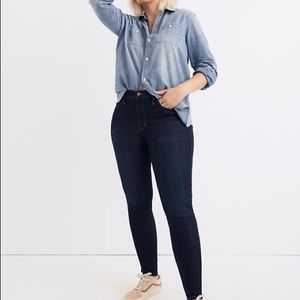 Madewell 9” mid rise skinny jeans
